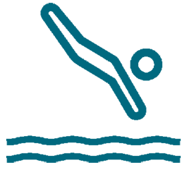 Wasserdicht für bis zu 1 Std. in 2 m Tiefe Wasserdicht für bis zu 1 Std. in 2 m Tiefe
