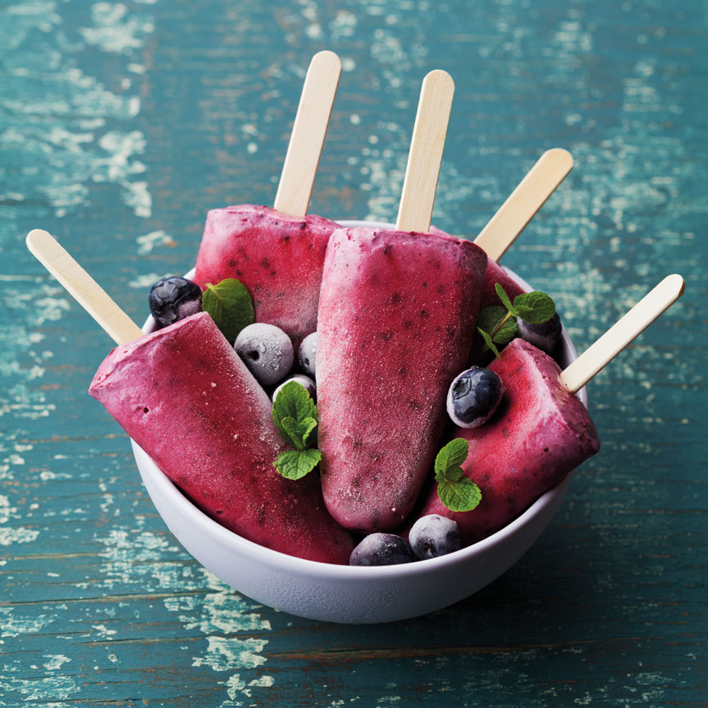 Blaubeer-Eis-Schaum selbst machen Blaubeer-Eis-Schaum selbst machen