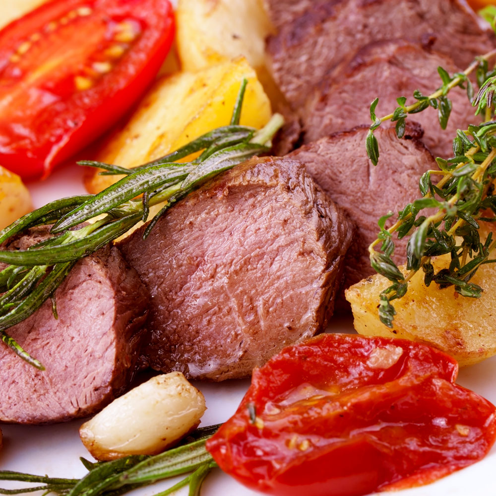 Lammfilets im Kräutermantel Lammfilets im Kräutermantel