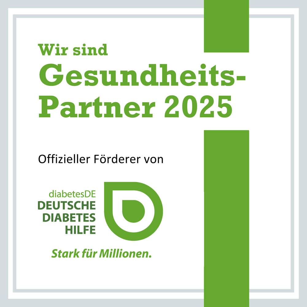 Wir sind Gesundheitspartner 2025 von diabetesDE