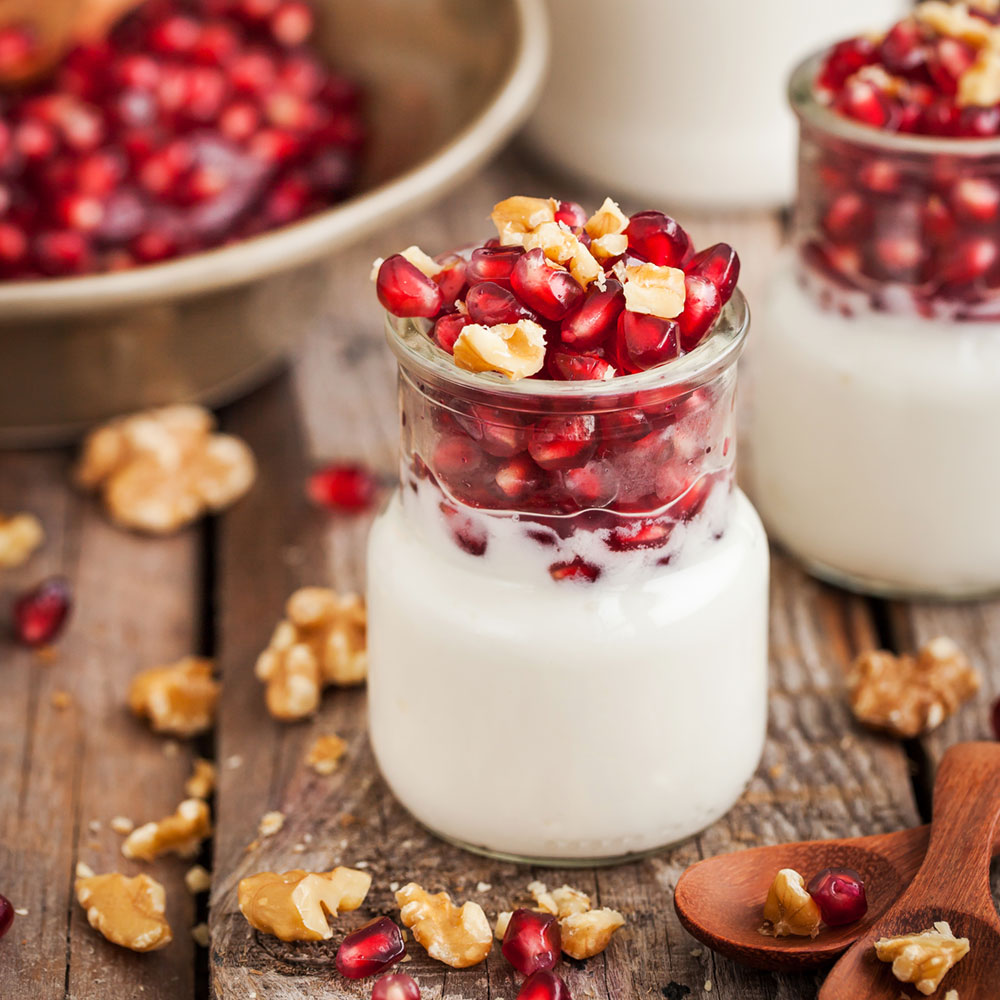 Quark mit Granatapfel Quark mit Granatapfel