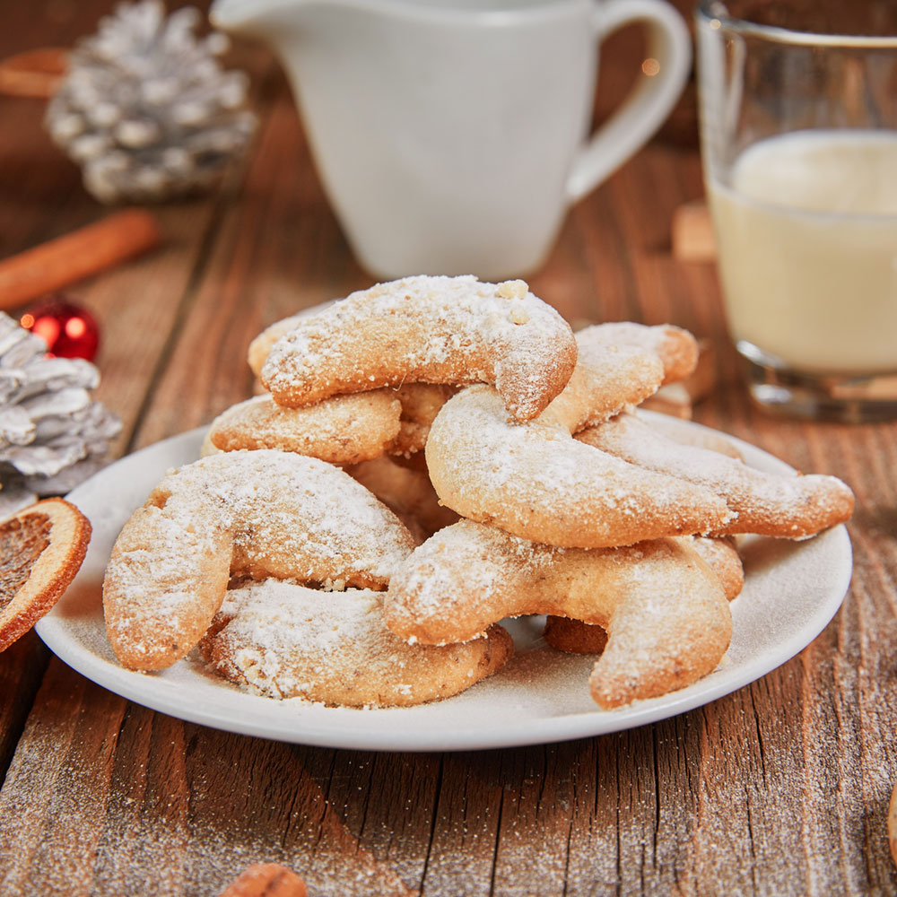 Vanillekipferl mit Erythrit Vanillekipferl mit Erythrit