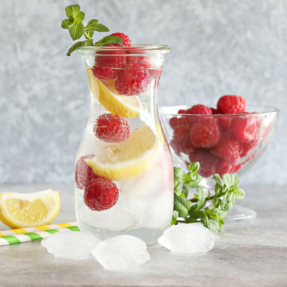 Zitrus-Himbeer-Limonade Zitrus-Himbeer-Limonade