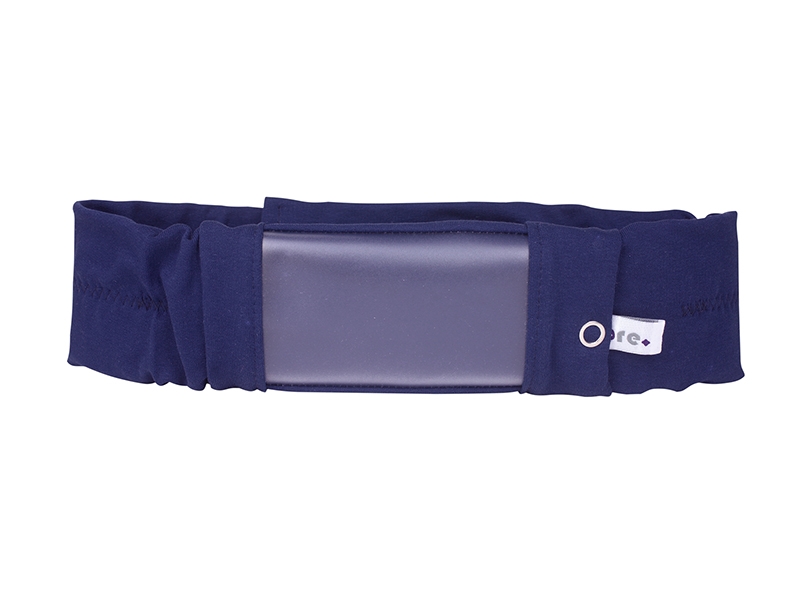 Sportband mit Fenster blau 70-74cm