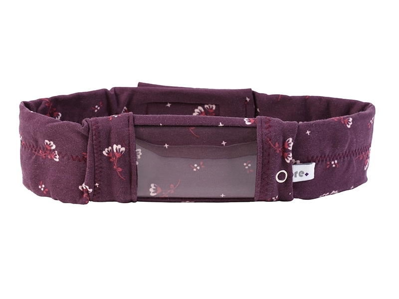 Sportband mit Sichtfenster Blüte beere 65-69cm
