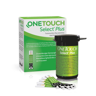 OneTouch Select Plus Blutzuckerteststreifen zur Blutzucker-Messung bei Diabetes