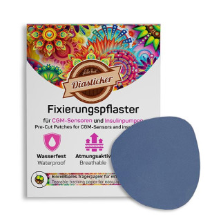 Overpatch Fixierungspflaster rund dunkelblau