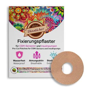 FreeStyle Libre 3 Fixierungspflaster Ring Beige  XL