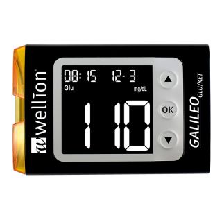Wellion Galileo GLU/KET Set mg/dL schwarz