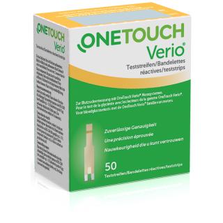 OneTouch Verio Teststreifen Verpackung
