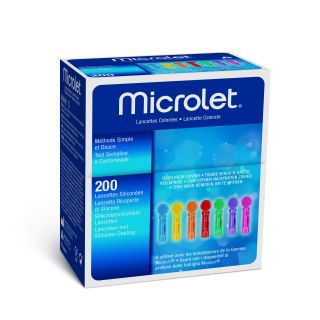 Microlet Lanzetten bunt 200 Stück