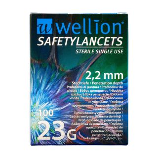 Wellion Safety Lancets 23 G Sicherheitslanzetten