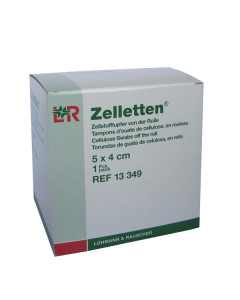 Zelletten Tupfer gerollt unsteril 5 cm x 4 cm