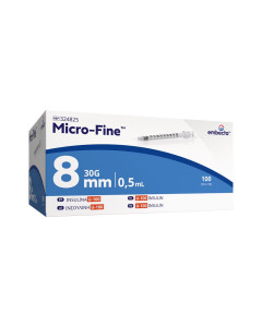 embecta Micro-Fine Insulinspritzen U100, 8 mm, 30G, 0,5 ml