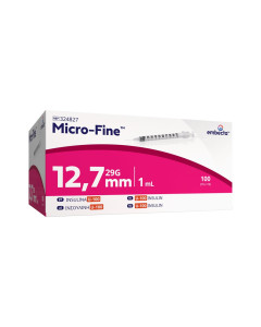 embecta Micro-Fine Insulinspritzen U100, 12,7 mm, 29G, 1,0 ml