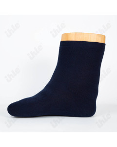 Diabetikersocke extra weit Microplüsch marine