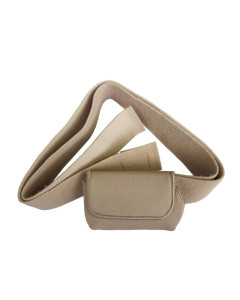 Bauchgurt mit Pumpentasche beige