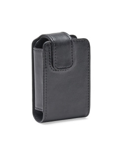 MiniMed Lederklapptasche schwarz