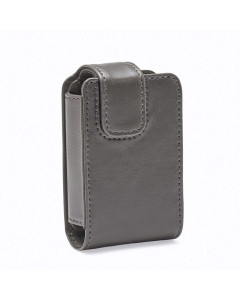 MiniMed Lederklapptasche Schiefergrau 