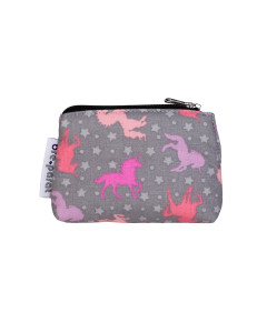 Pumpentasche Einhörner mit Reißverschluss und Gurtschlaufe