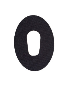 Dexcom G6 Schmuck Tape Oval mit Loch schwarz