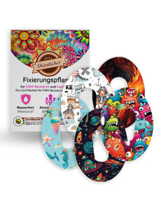 Diasticker Dexcom G6 Fixierpflaster Mix-Paket  PLAYTIME