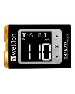 Wellion Galileo GLU/KET Set mmol/L schwarz