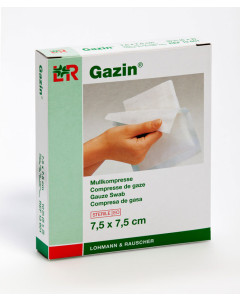 Gazin Mullkompresse steril 7,5 x 7,5 cm