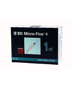 Micro-Fine für U40 Insulin 1,0 ml 12,7mm x 0,33mm