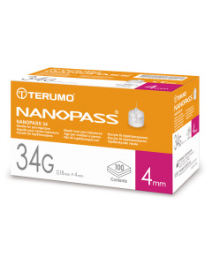 Nanopass Kanüle 34 G x 4 mm 100 Stück