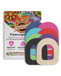 Omnipod Fixierpflaster bunt gemischt