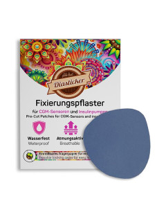 Overpatch Fixierungspflaster rund dunkelblau