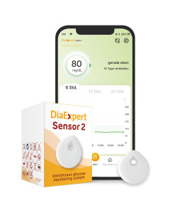 DiaExpert Sensor 2 mit der DiaExpert CGM 2 App