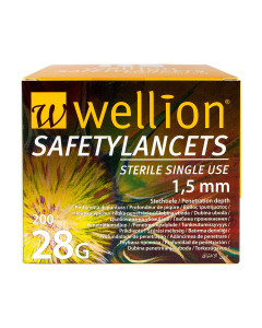 Wellion Safety Lancets 28 G Sicherheitslanzetten