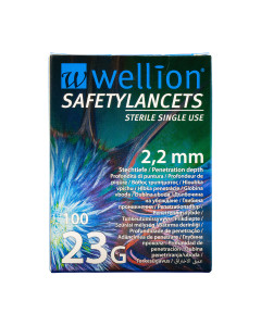 Wellion Safety Lancets 23 G Sicherheitslanzetten