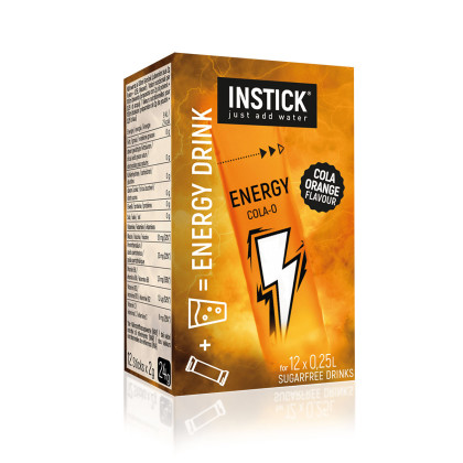 Zuckerfreies&nbsp;Instant-Getr&auml;nk Energy mit Cola-Orange&nbsp;Geschmack