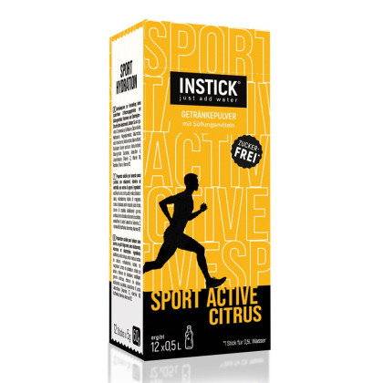 INSTICK Sport Active Citrus 12 x 0,5 L zuckerfreies Getr&auml;nk