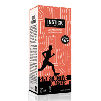 INSTICK Sport Active Grapefruit 12 x 0,5 L zuckerfreies Getränk