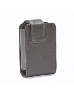 MiniMed Lederklapptasche Schiefergrau 