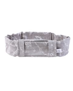Sportband mit Sichtfenster Weltall grau 80-84 cm