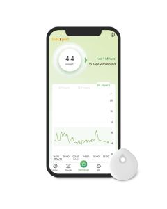 DiaExpert Lesegerät mit der App und Sensor