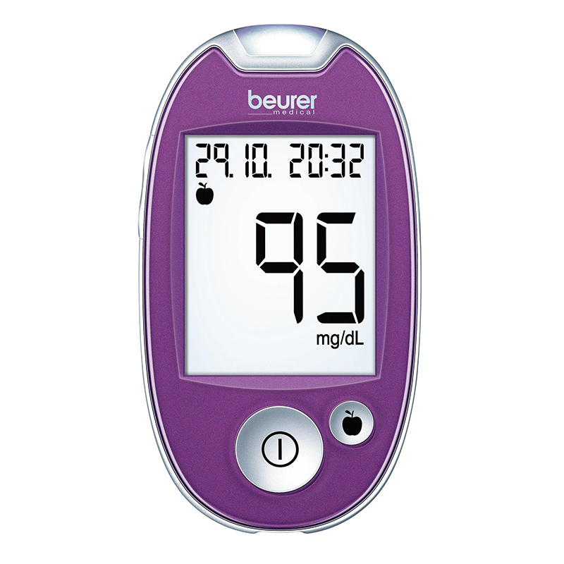 beurer GL 44 mg/dL purple