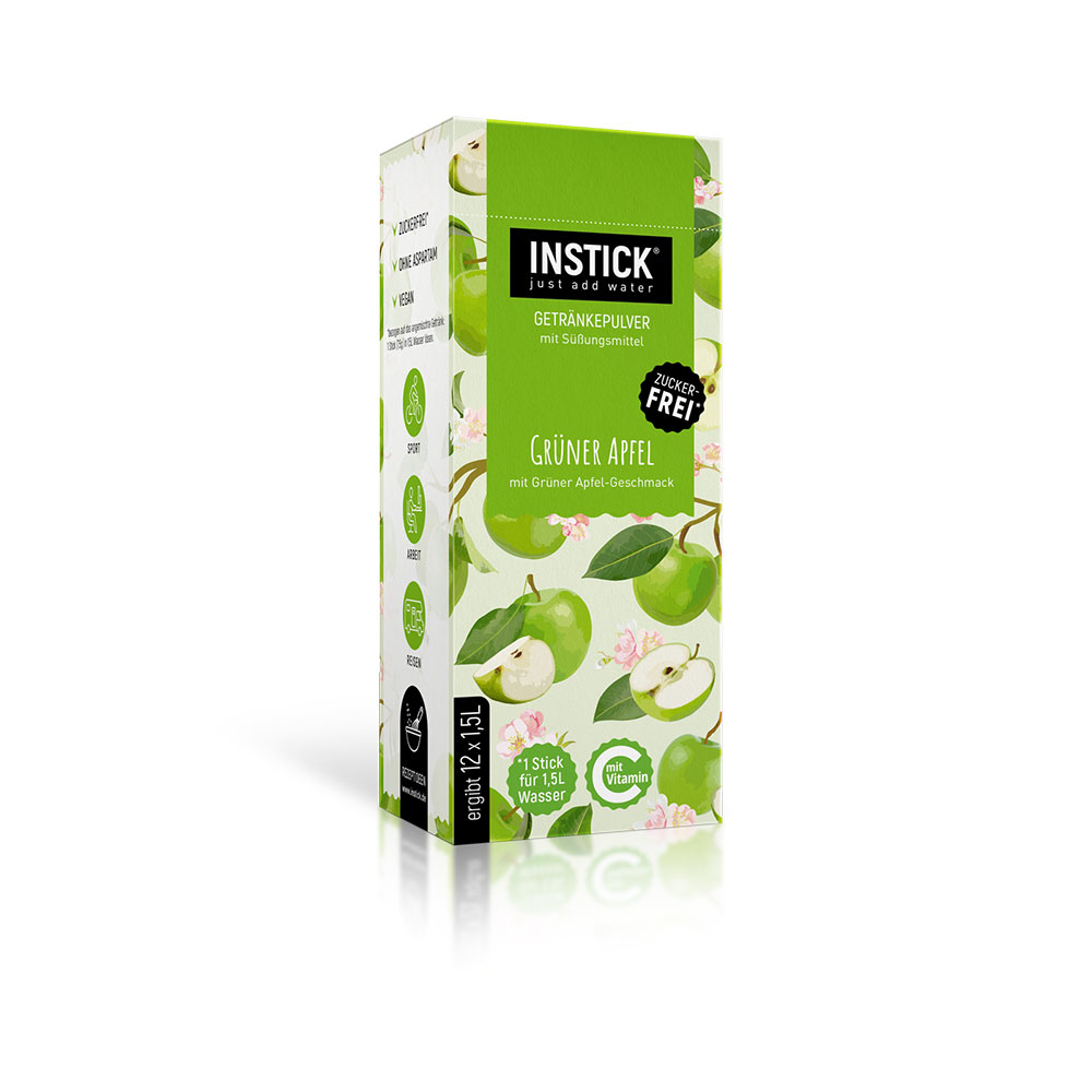 Instick Grüner Apfel 12 x 7,5 g