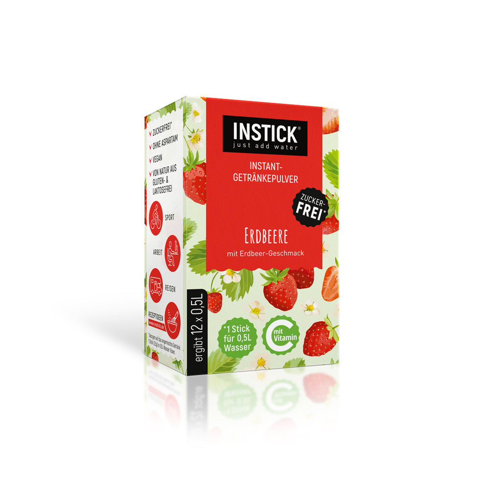 Instick Erdbeere 12 x 2,5 g