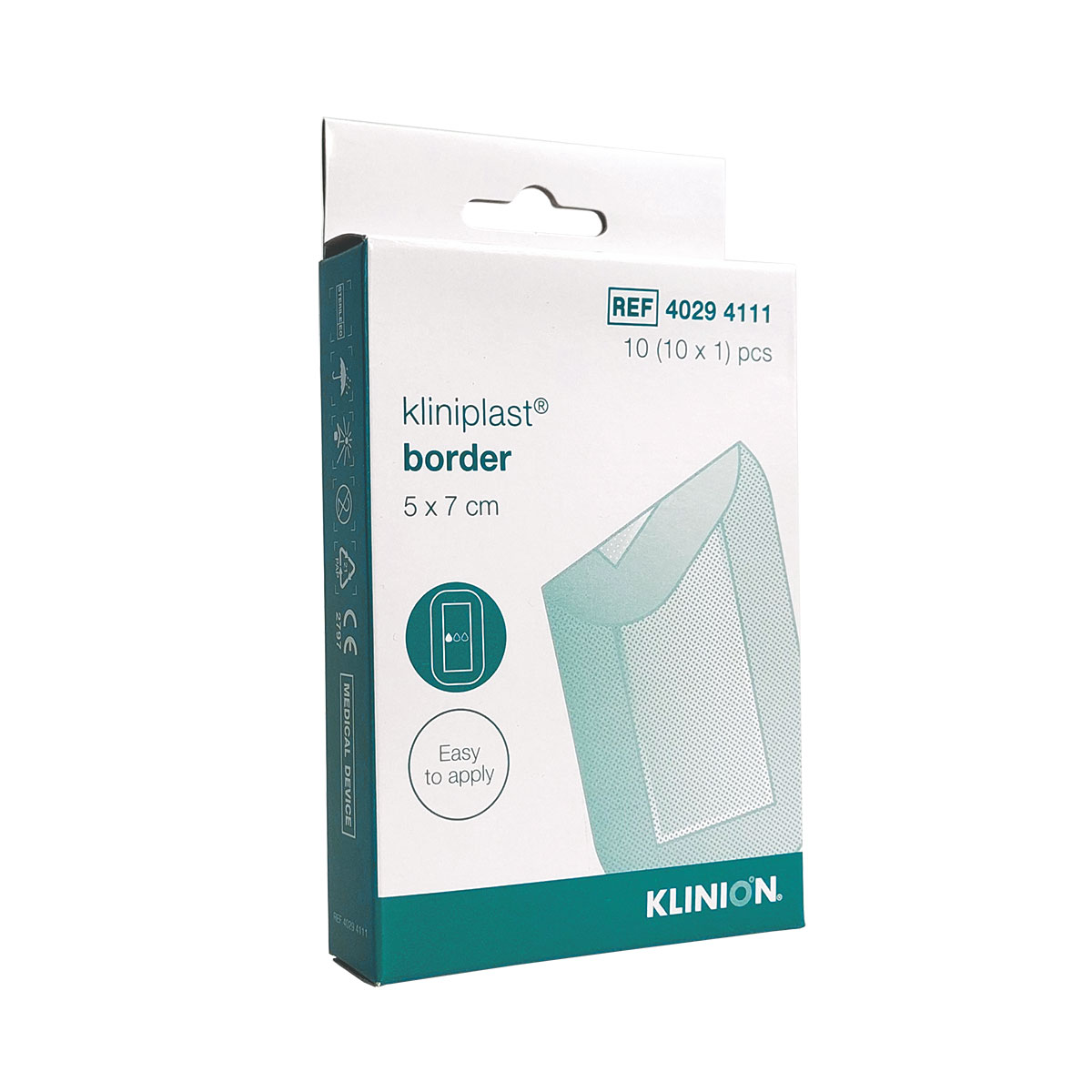 Kliniplast Border Wundverband 5 x 7 cm steril 10 Stück