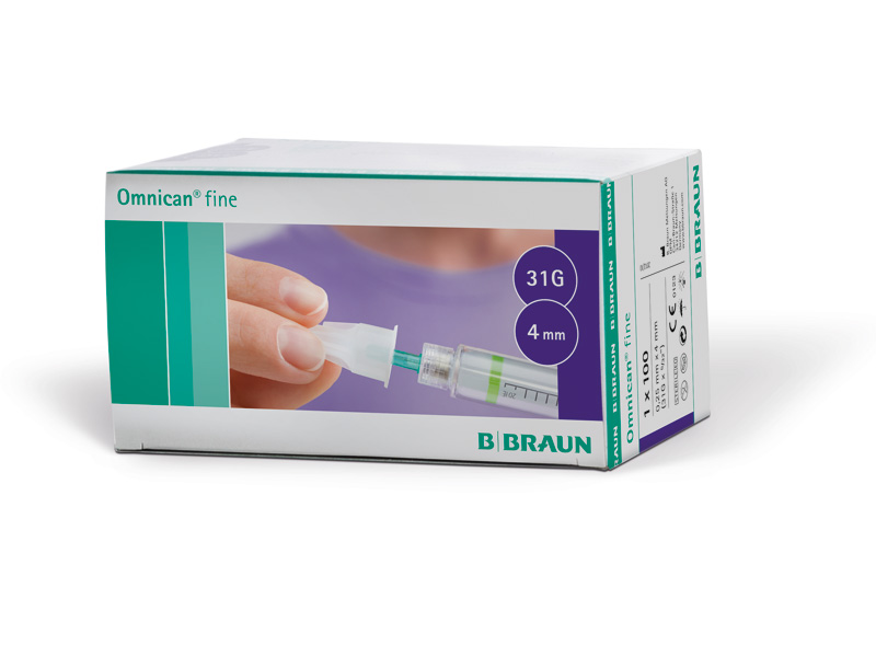 Omnican Fine Penkanülen 31G 4mm x 0,25mm 100 Stück