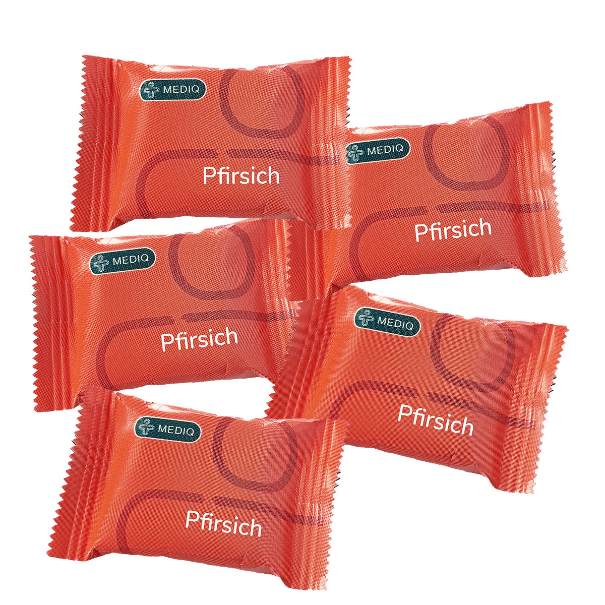 Traubenzucker Pfirsich 25 Stück